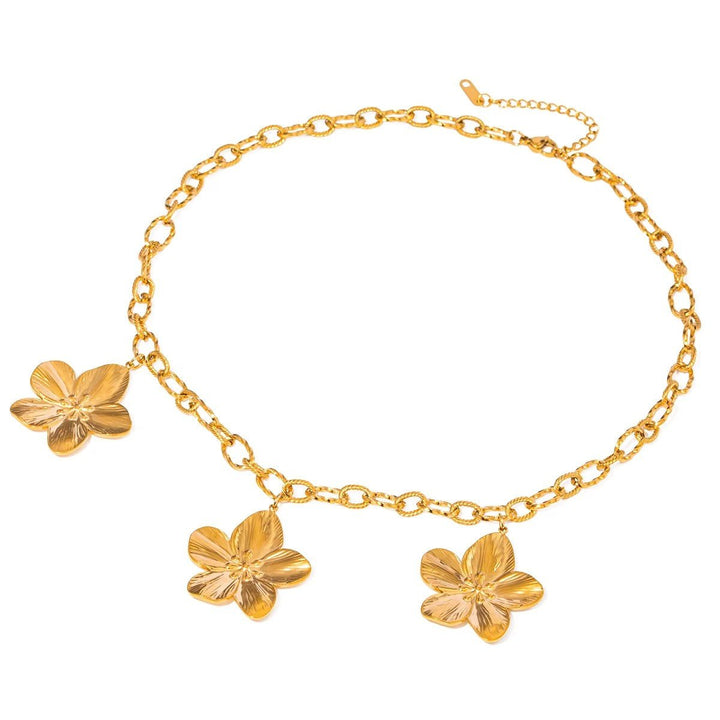 Petales d'or - Chaine et fleur - CUTTIE