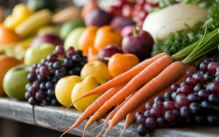 carottes-raisins-table-bois-marche