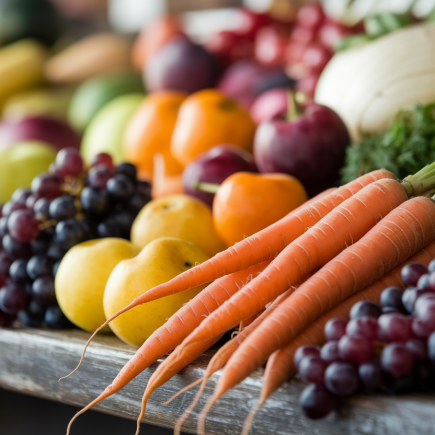carottes-raisins-table-bois-marche