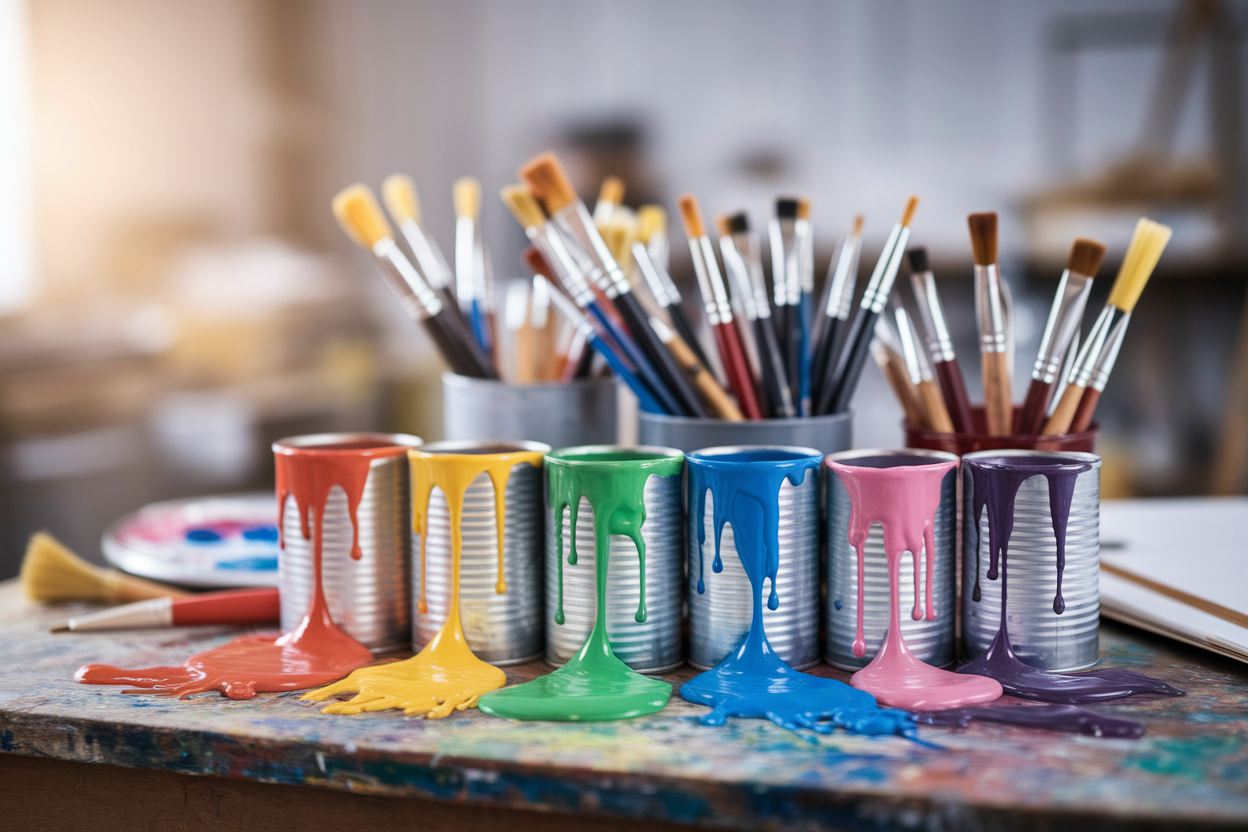 grosplan-boites-peinture-pinceaux-couleurs