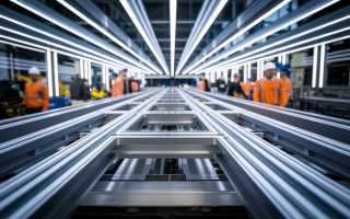 structure-metallique-echelle-ouvriers-flous